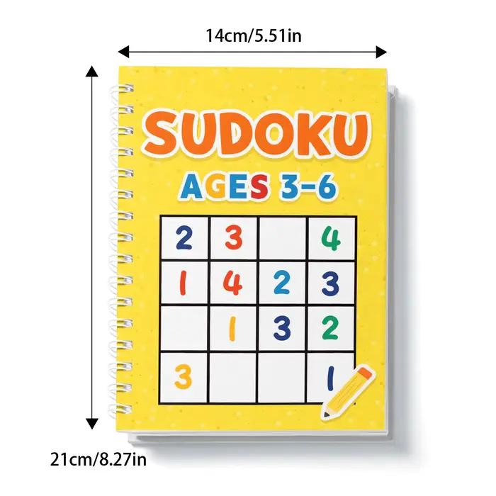 Livre de puzzle Sudoku pour enfants intelligents | Jeux de logique amusants pour stimuler la concentration, la réflexion et la résolution de problèmes