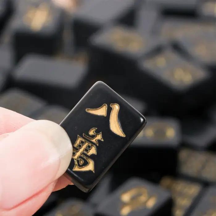 Jeu de Mahjong portable de 144 pièces