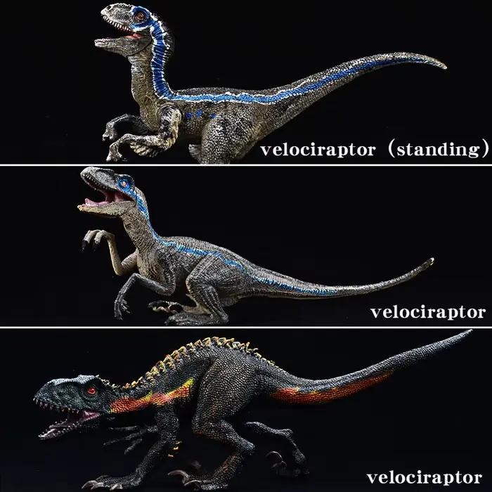 Ensemble de modèles de dinosaures Velociraptor de Simulation jurassique