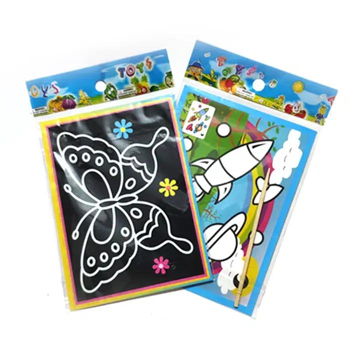 Peinture à gratter pour enfants