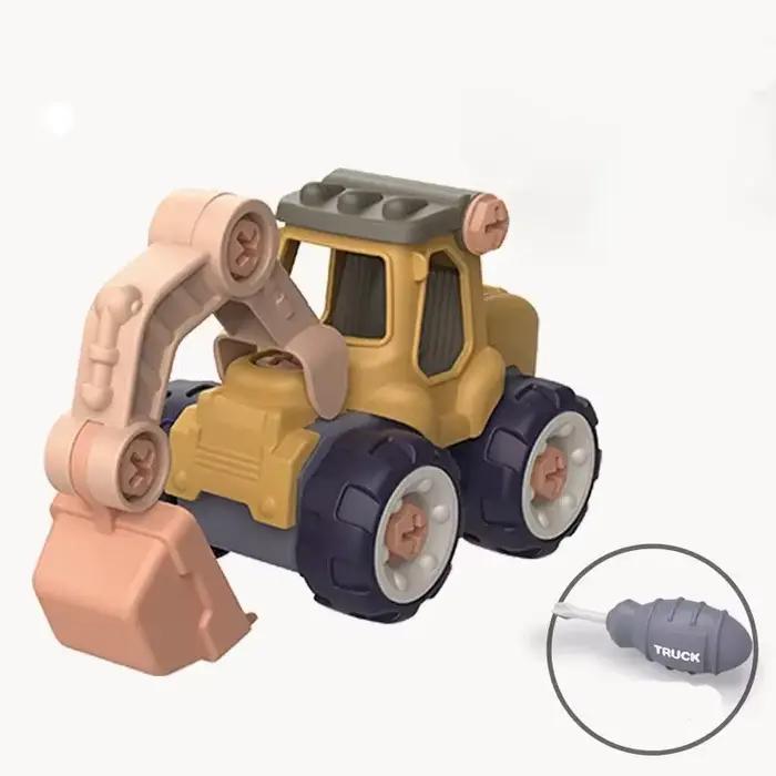 Enfants Kid Démontage DIY Écrou Assemblage D'ingénierie Véhicule Excavatrice Tournevis Gratuit