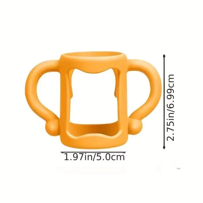 Poignee de bouteille en silicone souple sans BPA pour nourrisson facile a saisir et compatible avec la plupart des biberons HI pour les parents modernes