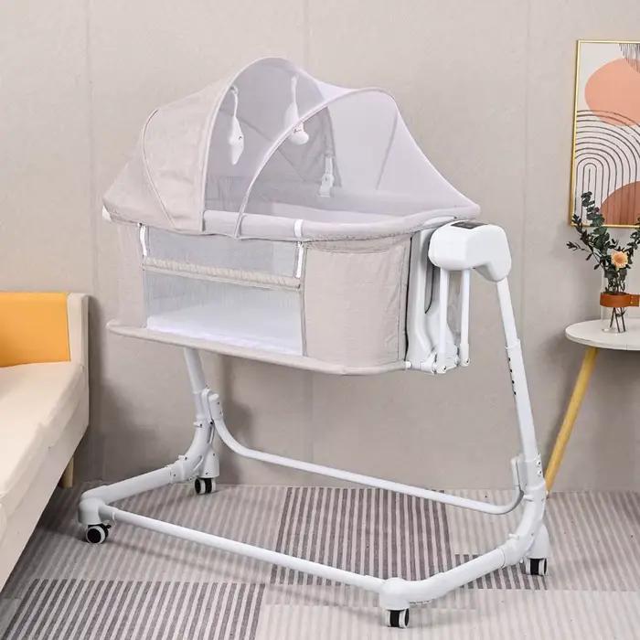 Berceau bébé Portable balançoire électrique enfant lits multifonctionnel pliant nouveau-né