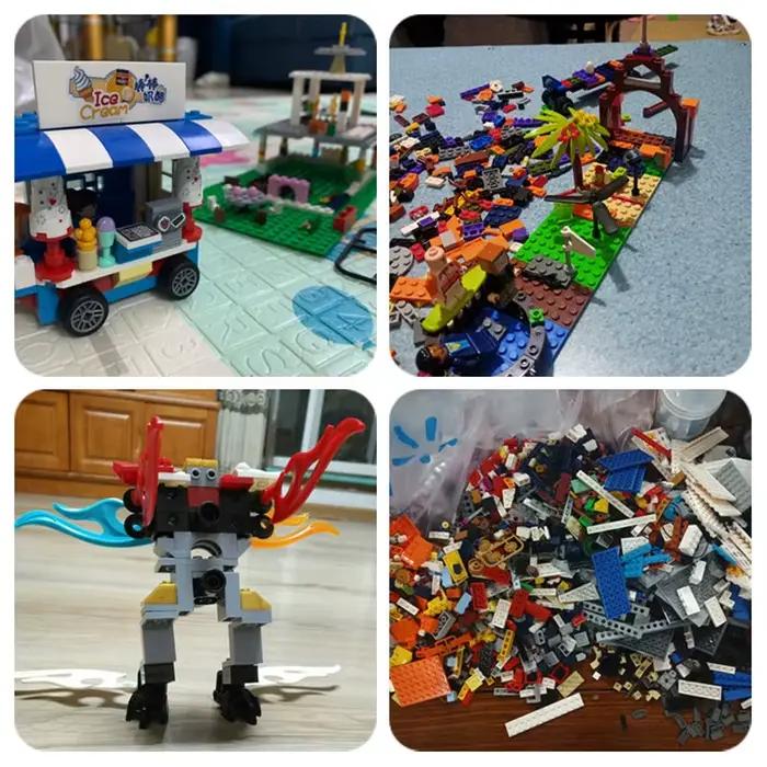Pièces blocs de construction ville bricolage briques créatives jouets en vrac modèle aléatoire
