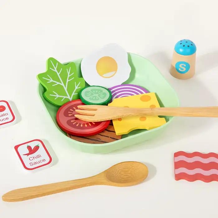 Jouet de cuisine en bois pour jeu d'imitation
