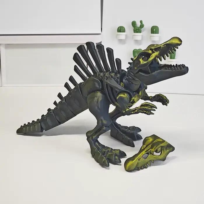 Nouveau jouet de dinosaure squelette Spinosaurus articulé Original imprimé en 3d pour décor de bureau