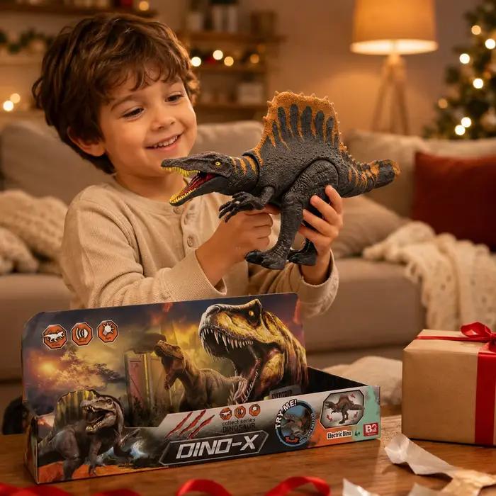 Dinosaure électrique Jurassic World Dino-X Spinosaurus avec effets sonores et lumineux