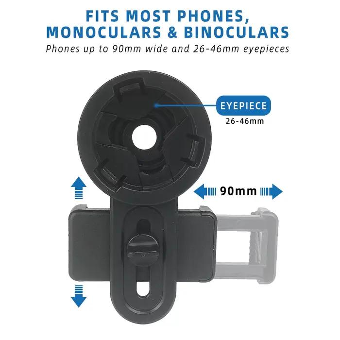 EYSDON jumelles universelles télescope accessoires spéciaux adaptateur connecteur Clip support adapté téléphone portable