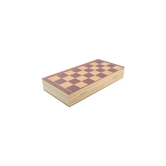 1 ensemble adulte débutant échiquier magnétique pliable jeu d'échecs en bois jeu de Puzzle dames jeux