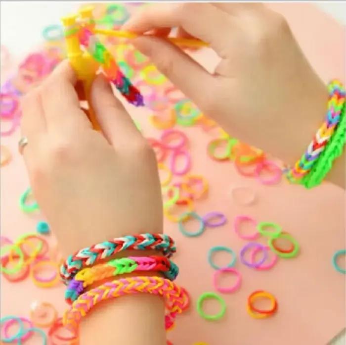 Bracelets à métier à tisser Double couleur