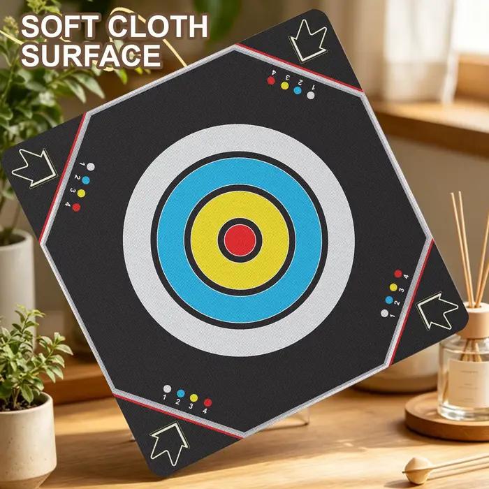 Jeux de société amusants pour toute la famille : avec 8 billes et tapis de jeu de table, jeu de table multifonctionnel