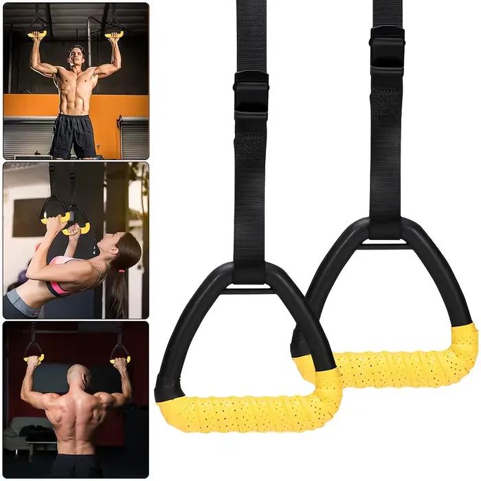 Ensemble d'anneaux de gymnastique avec sangles réglables de 1/2/3/4/5m pour l'entraînement au Suspension