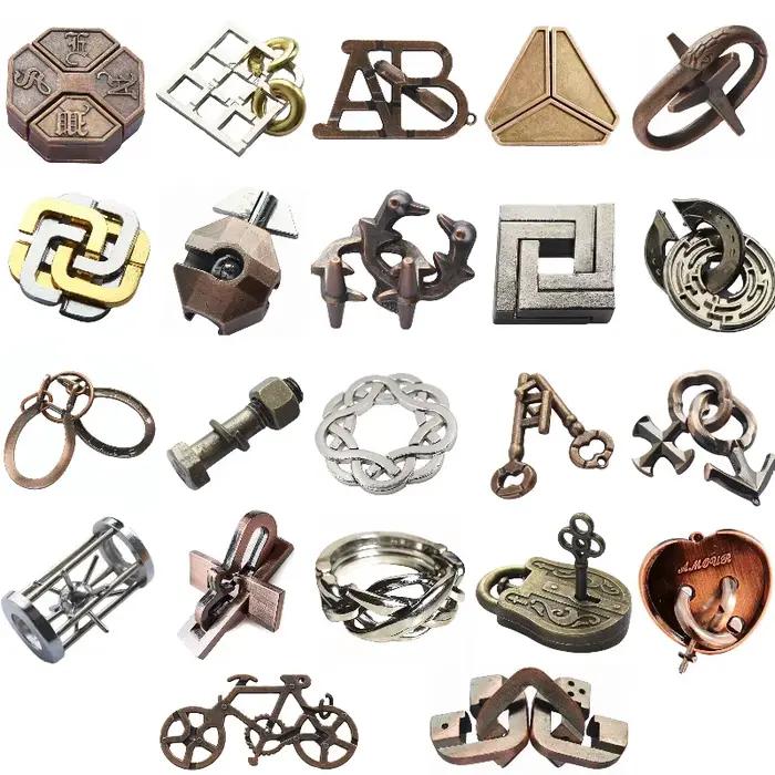 Serrure Puzzle IQ en métal robuste pour enfants et adultes, casse-tête magique déroutant pour occuper vos moments libres et stimuler votre esprit