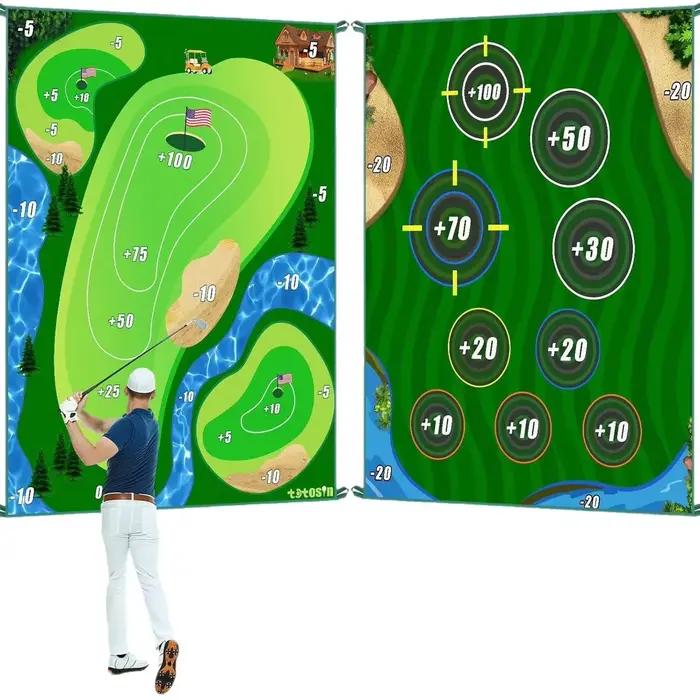 Tapis de frappeur pour golfeurs d'intérieur et d'extérieur, ensemble de jeu, sport de golf, Interaction Parent-enfant, jouets de sport de plein air décontractés populaires