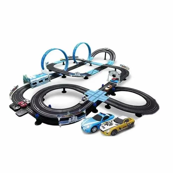 Circuit Autorama Interactif avec Double Télécommande Électrique pour Enfant