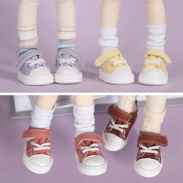 Accessoires de poupée BJD, chaussures en toile, baskets, 1/6 yosd BJD