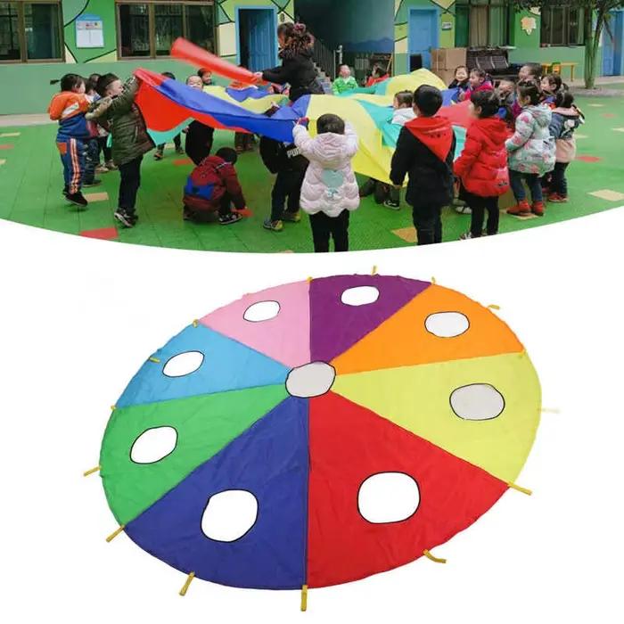 Enfants Whack A Mole jeu arc-en-ciel parapluie maternelle en plein air amusant et sport Paracaidas jouet jouets