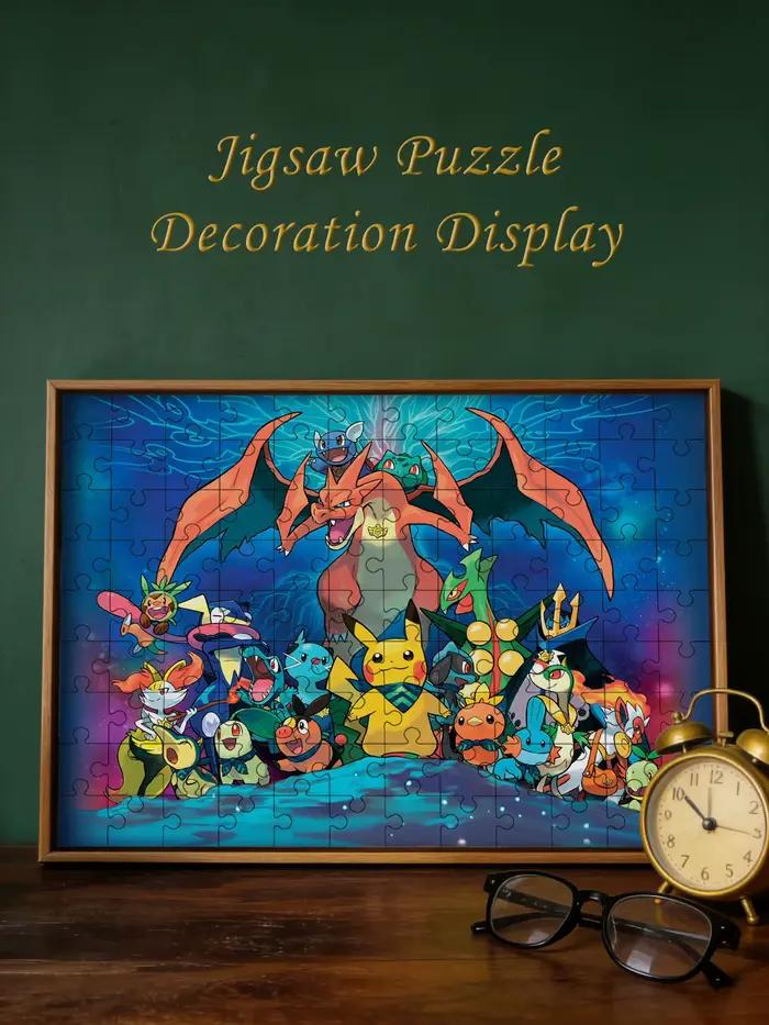 Puzzle en bois sur le thème des Pokémon Generations avec Pikachu
