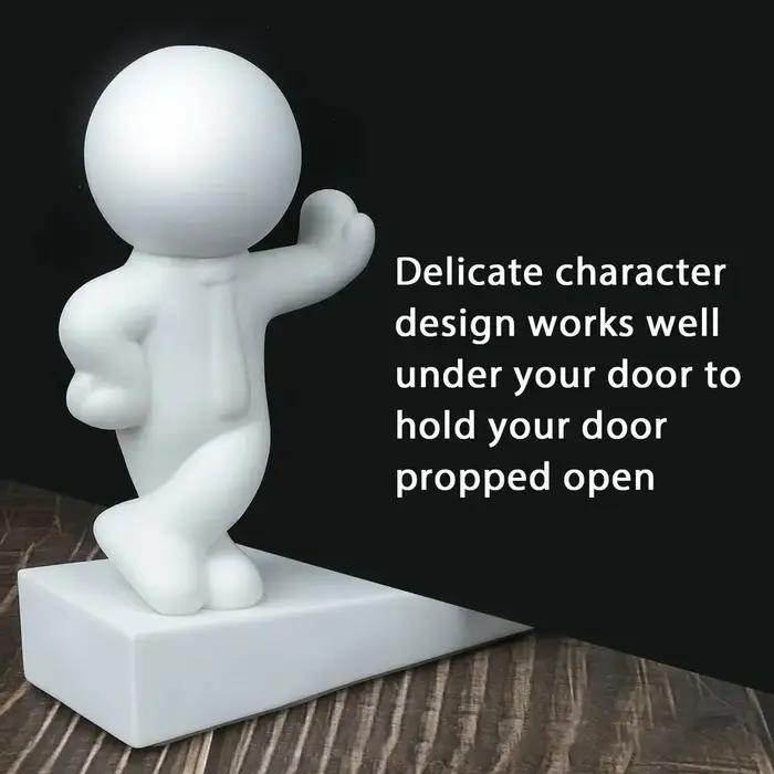 Butée de porte amusante en forme de dessin animé, butée de porte créative en forme de figurine, cale antidérapante anti-collision pour la décoration de la maison et de la chambre
