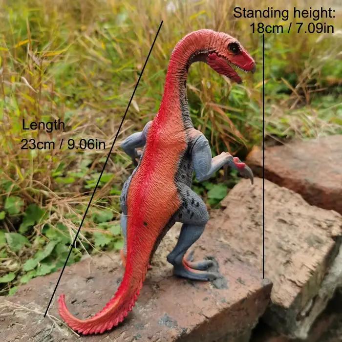 Jouet de dinosaure Therizinosaurus pour enfants, figurine réaliste de dinosaure et figurine animale de dinosaure, éducation et amusante pour cadeau d'anniversaire