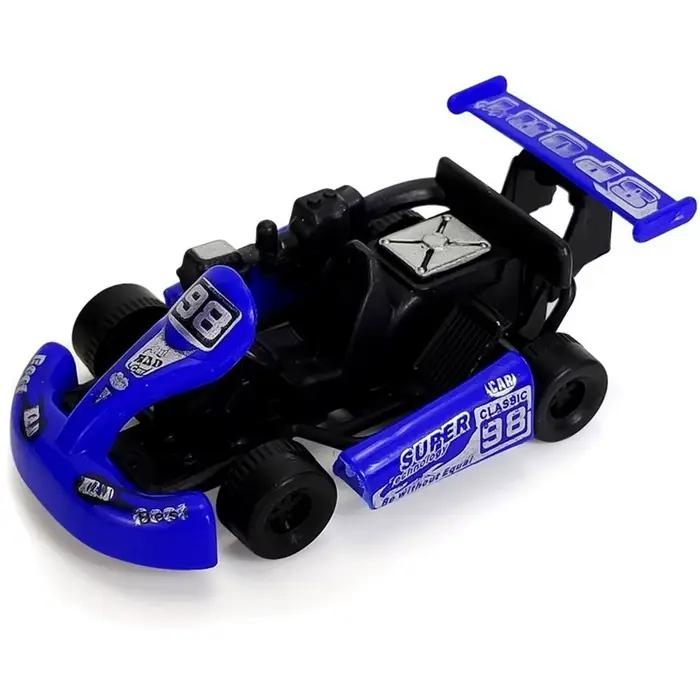 Enfants cadeau quatre roues retirer voiture véhicule jouet coloré modèle de course Kart dessin animé