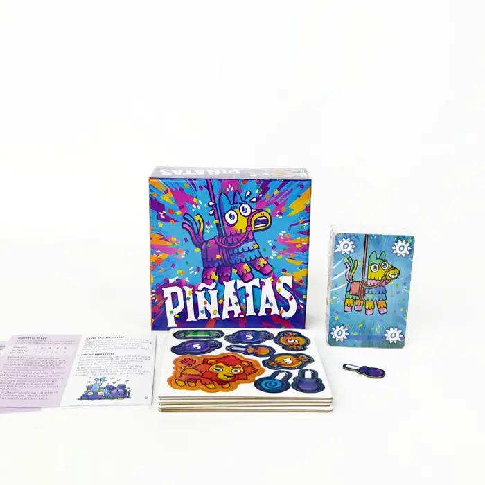 Jeu de cartes de stratégie PINATAS | Jeu de société amusant pour les fêtes | Cadeau d'anniversaire essentiel | Jeu de