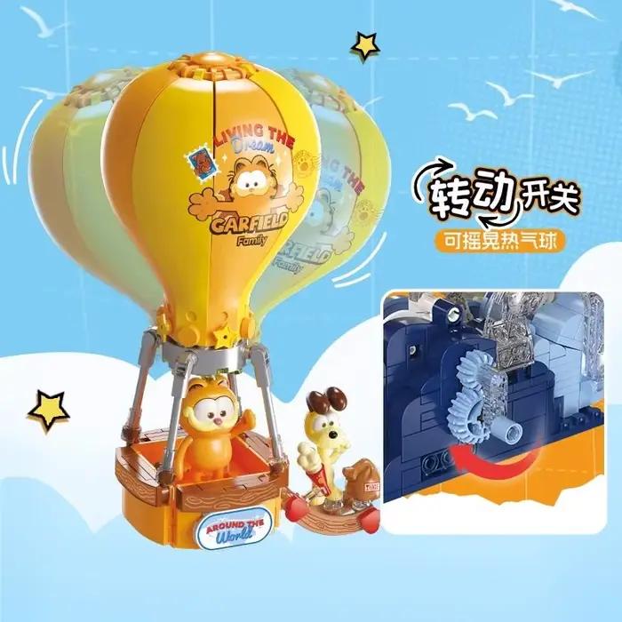 Garfield autour du monde série blocs de Construction assemblés ornements de dessin animé Puzzle Collection