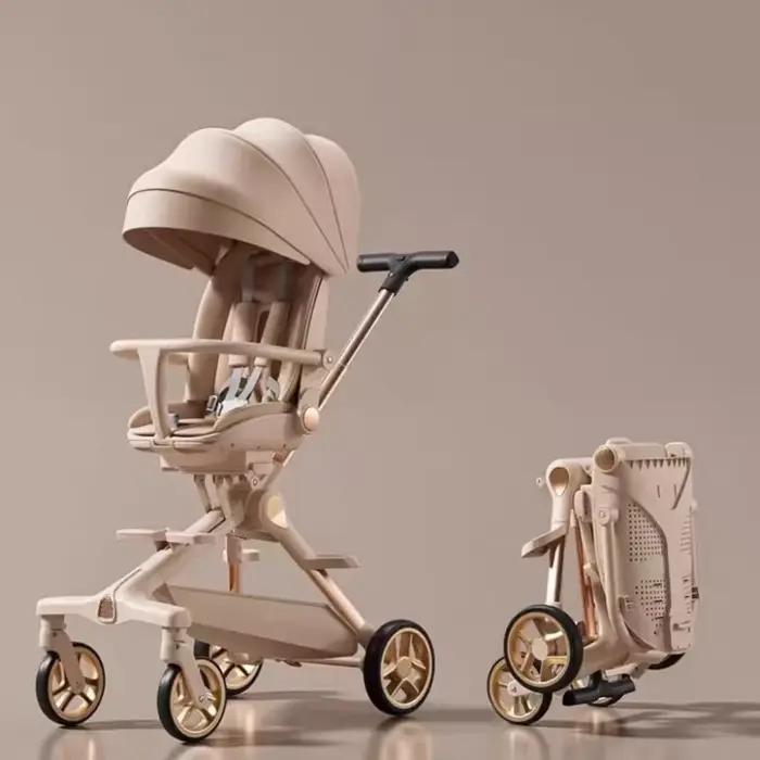 Poussette haute vue légère pour bébé