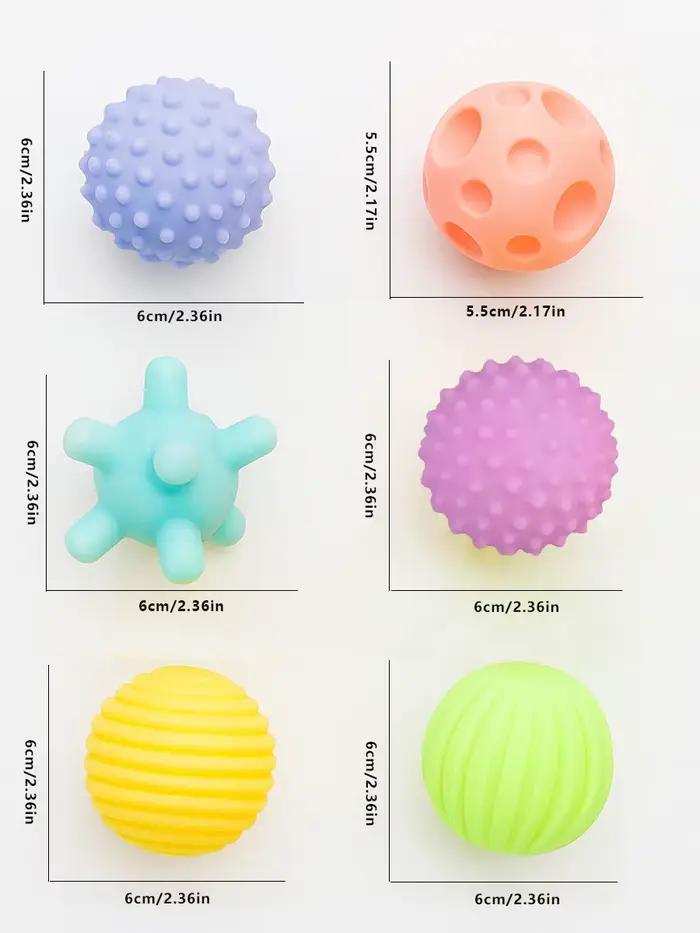Balles sensorielles en silicone pour bébés 7-12 mois, éducation préscolaire Montessori, balle de jeu aquatique et de massage, bleu ciel ou or