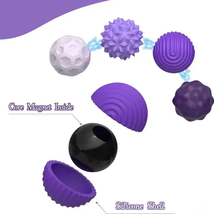 Boules sensorielles magnétiques en Silicone