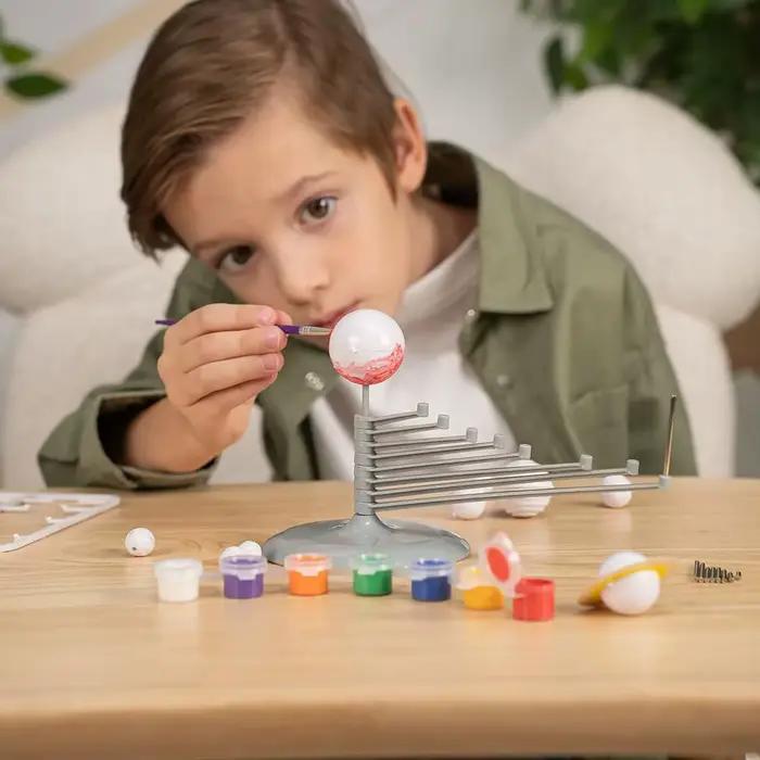 Kit de Modélisation de Système Solaire DIY 3D – Huit Planètes – Projet Scientifique Éducatif – Jouet d'Astronomie pour Enfants – Cadeau d'Apprentissage Spatial