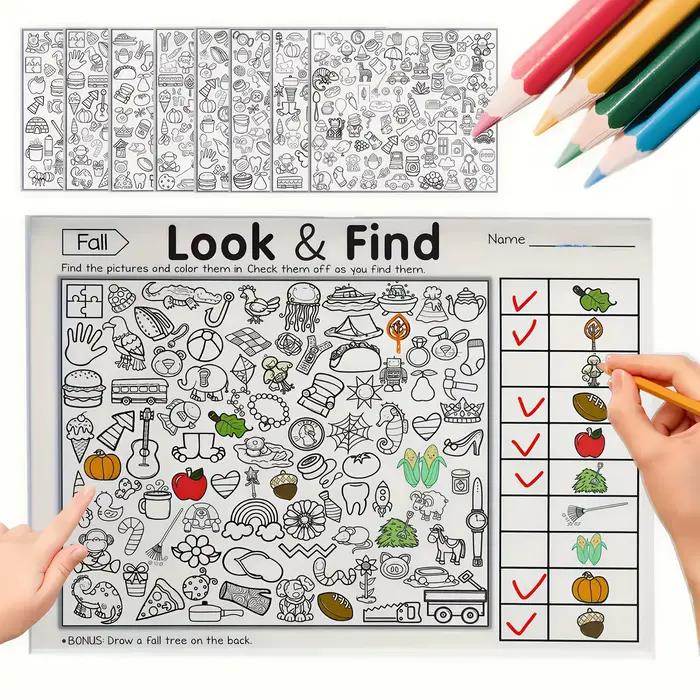 Livres de coloriage éducatifs avec des jeux de recherche
