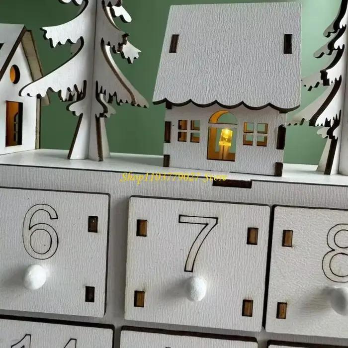 C4DF – calendrier compte à rebours noël en bois 24 jours