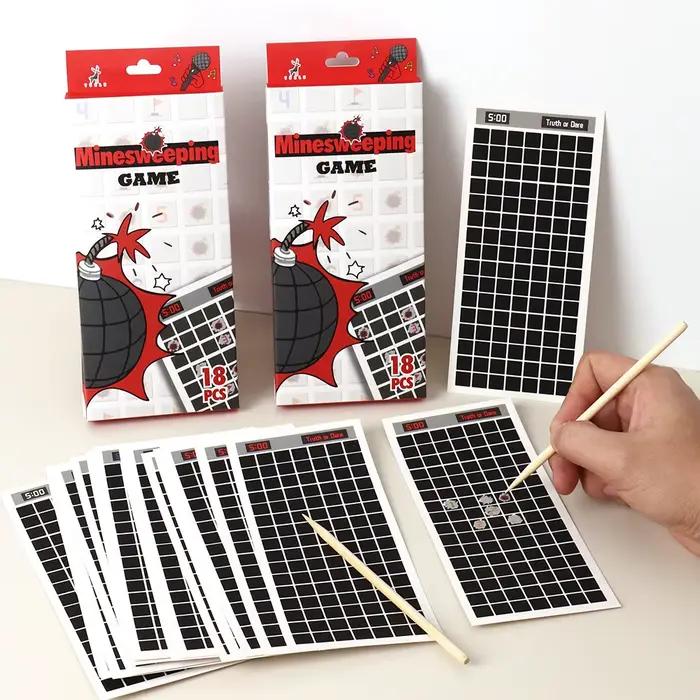 Jeu de Minesweeper, peinture à gratter