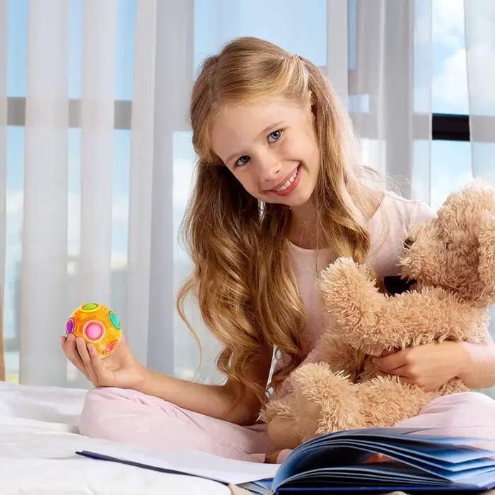 Cube de Vitesse Arc-en-Ciel Magique Jouet Anti-Stress Casse-Tête 3D pour Enfants Adolescents et Adultes Occasions Spéciales