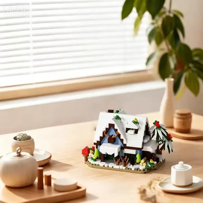 Ensemble de blocs de construction Four Seasons Cottage