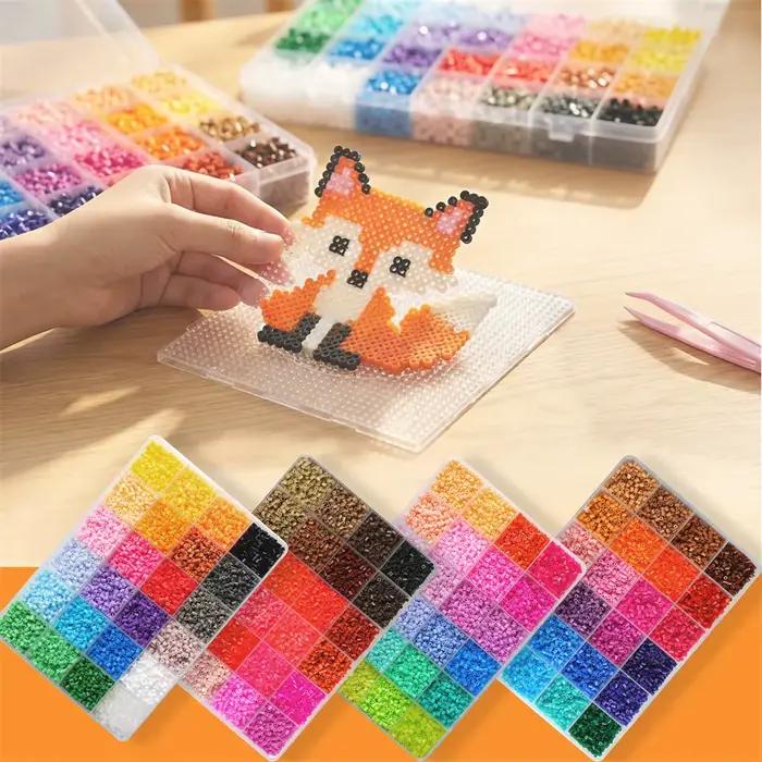 24 couleurs 12000 pièces Perler perles ensemble Kit de fabrication 2.6mm Hama