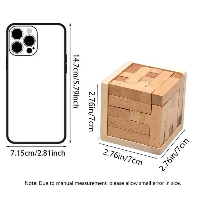 Puzzles 3D en bois avec 25 blocs en forme de T