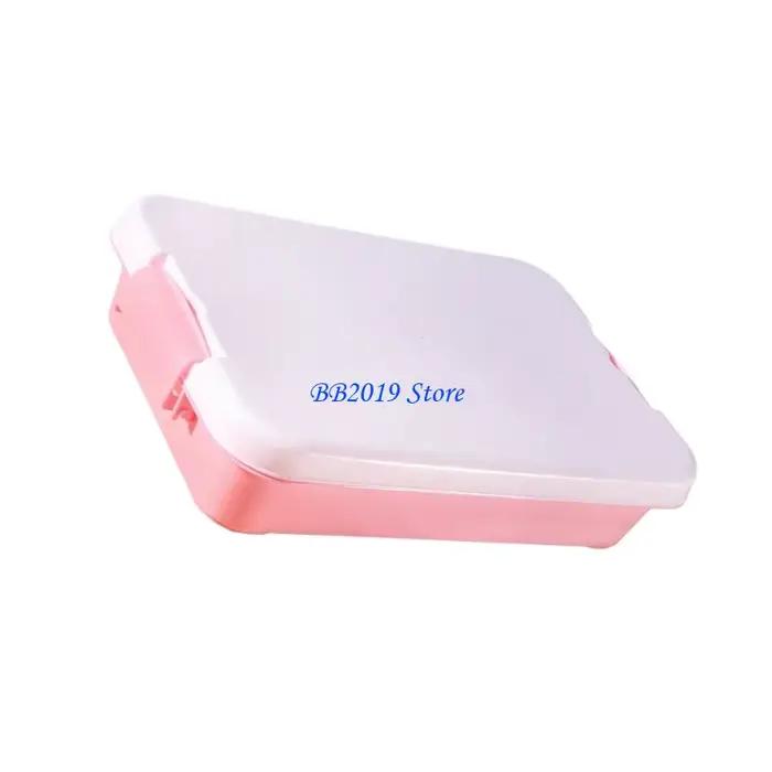 Q0KB bac sensoriel empilable plateau sable boîte rangement jouets sable pour enfant conteneur d'outils sable