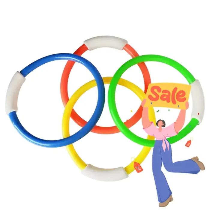 Anneaux de plongée coulants, jeux de plongée en piscine, jouets colorés, accessoires de natation, récupération sous-marine, entraînement au développement des compétences