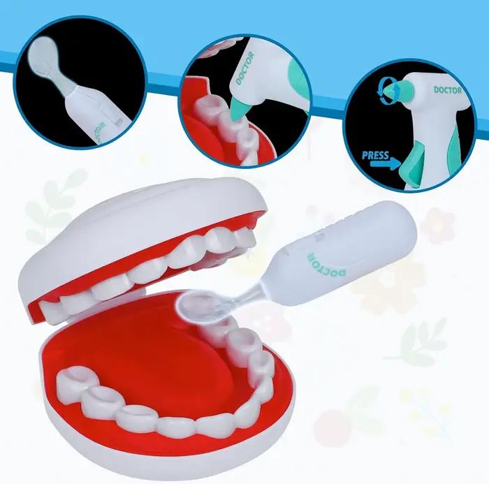 Ensemble de jouets de simulation de médecin pour enfants, jeu de scène médical, outils d'infirmière de dentiste, ensemble de jeu de jouet d'institution médicale