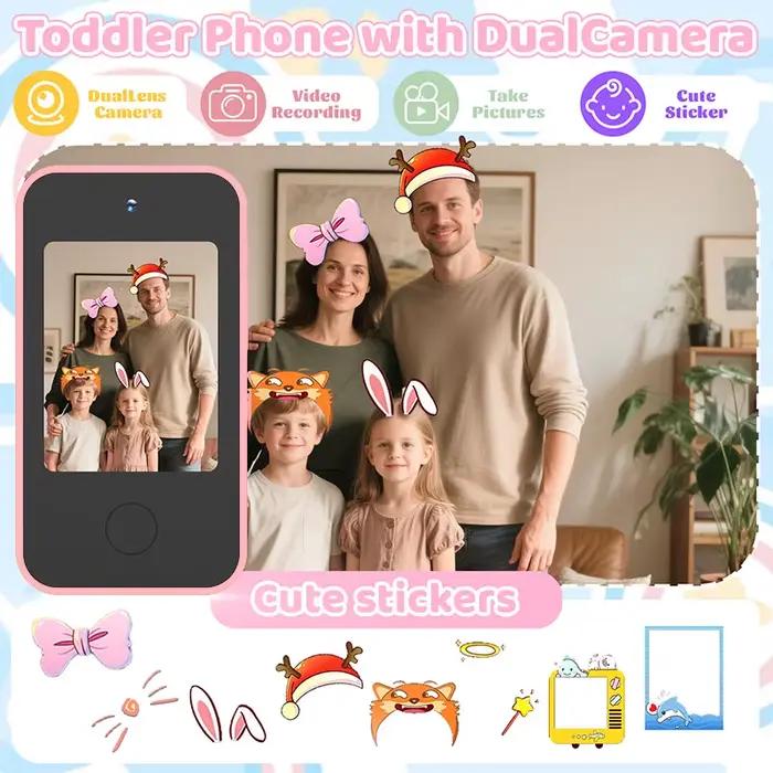 Ce téléphone jouet éducatif intelligent pour enfants intègre des fonctions de racontage d'histoires