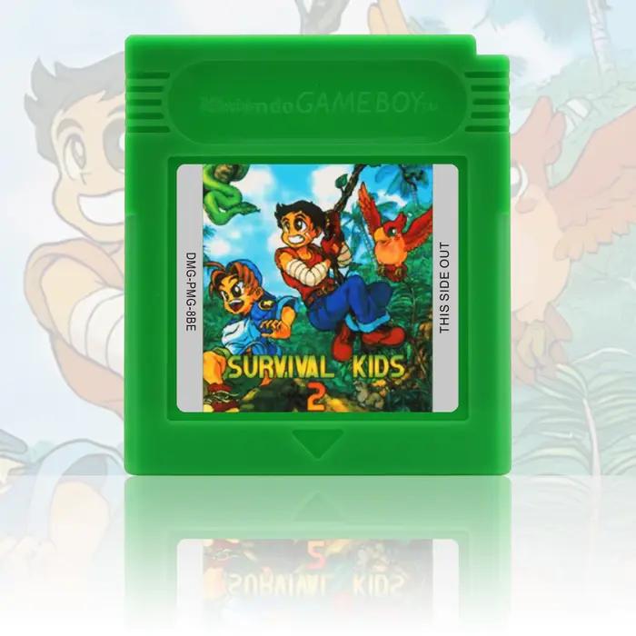 Cartouche de jeu GBC de la série Survival Kids, carte de console de jeu vidéo 16 bits de haute qualité avec batterie, jeu vidéo GBC