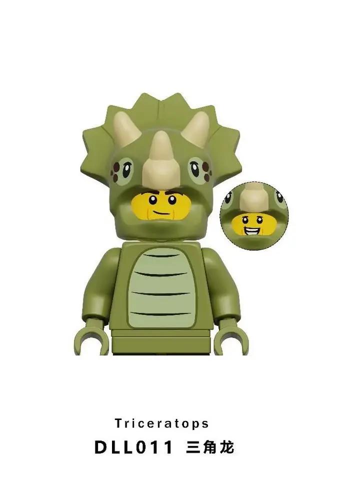 Nouveauté 2026 : Jouet dinosaure Tyrannosaurus Rex et Triceratops en briques pour enfants
