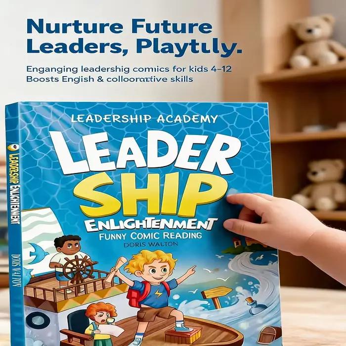 Cartoon « Éveil à la leadership » : laissez les enfants apprendre à prendre la direction dans l'aventure, à gagner et à grandir dans le plaisir, et soient les futurs helmsmans!