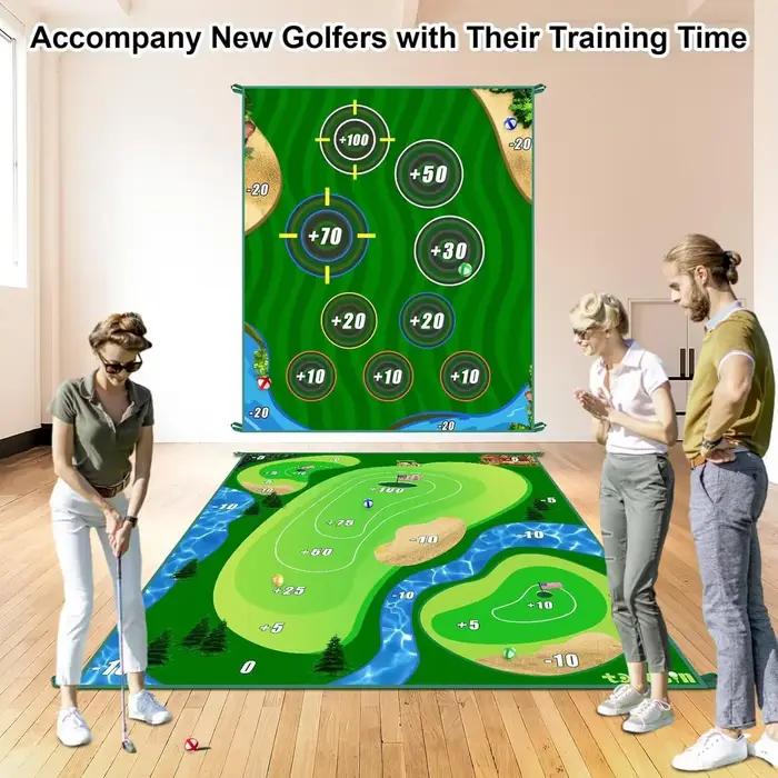 Tapis de frappeur pour golfeurs d'intérieur et d'extérieur, ensemble de jeu, sport de golf, Interaction Parent-enfant, jouets de sport de plein air décontractés populaires