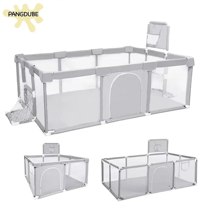 PANGDUBE Clôture de sécurité pour bébé Parc pour bébé pour chambre d'enfant 0-6 ans Jeux pour bébé Parc Clôture Activité Aire de jeu Poteau à balles
