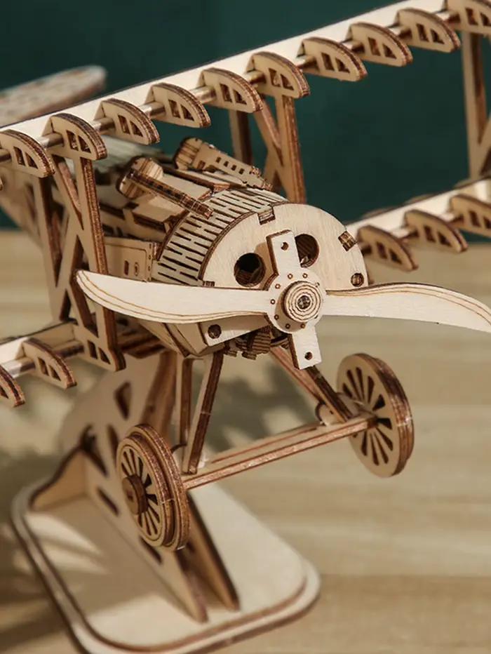Puzzle 3D en bois, bricolage artisanal