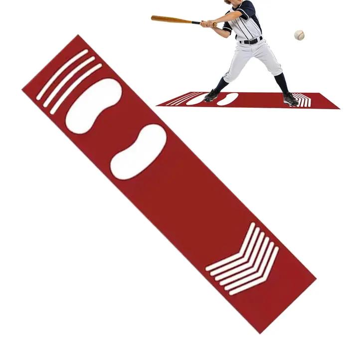 Tapis d'entraînement de baseball antidérapant, tapis d'entraînement de frappe pour débutants, tapis de lancer de baseball