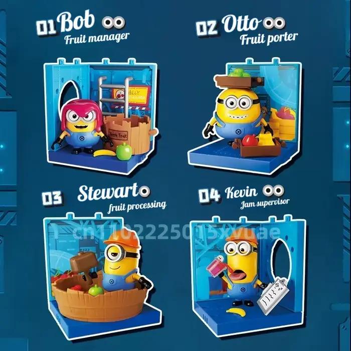 BLOKEES Minions Kevin Bob Version magique du partenaire bloc de construction poupée film d'animation Stuart modèle d'épissure jouet pour enfants cadeau